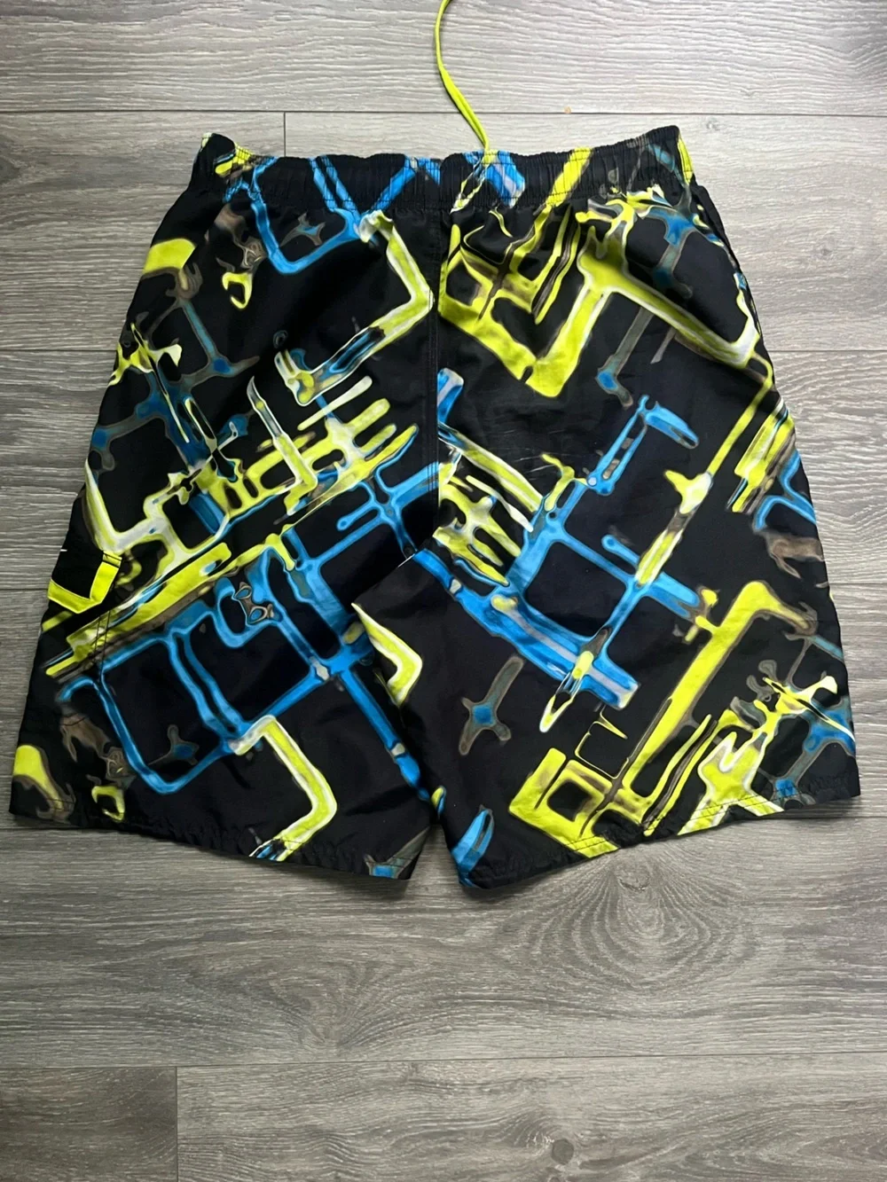 Nike Men’s Board Short Lined Swimsuit Trunks Cargo Black Blue Green Size L